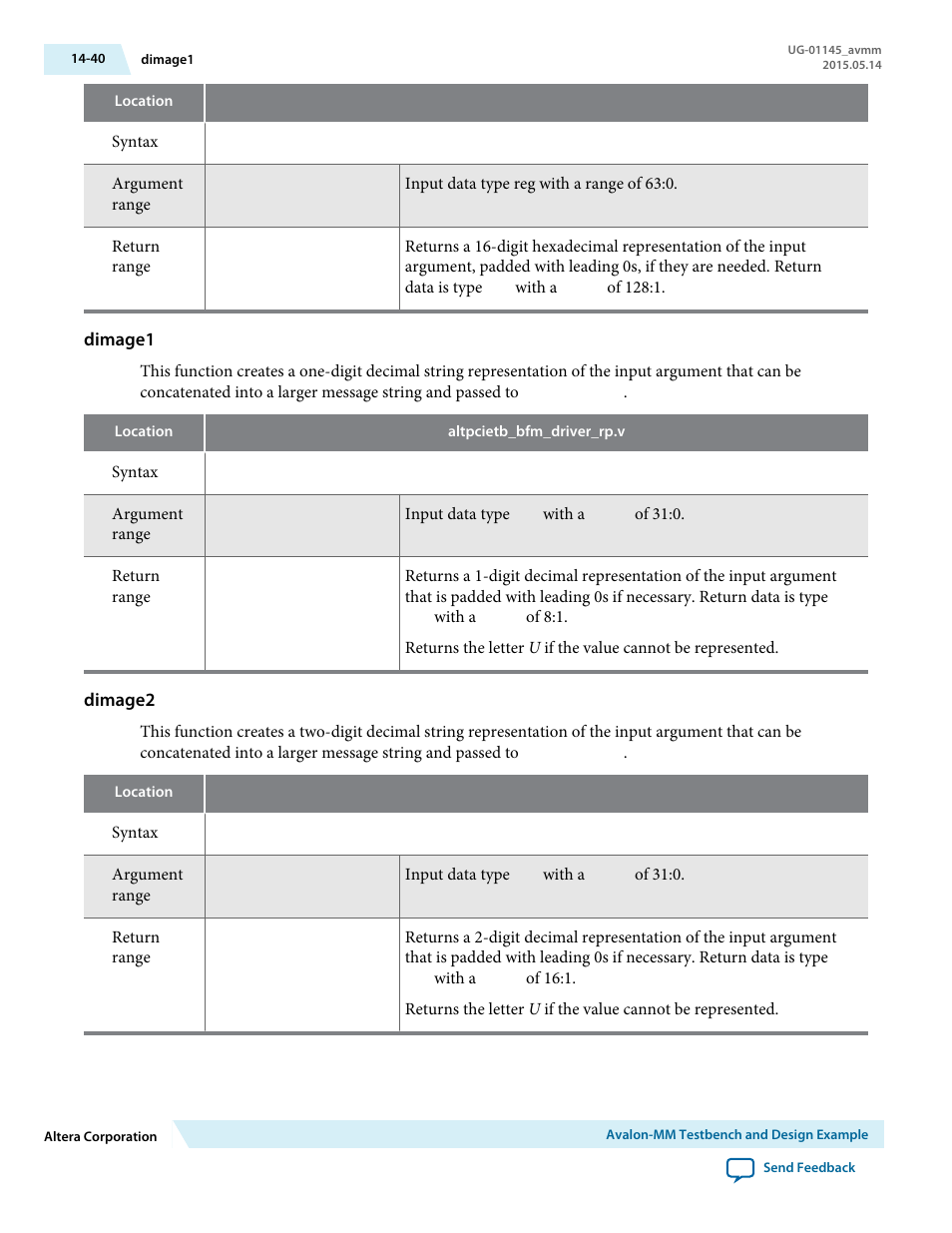 Dimage1, Dimage2 | Altera Arria 10 Avalon-MM User Manual | Page 190 / 212