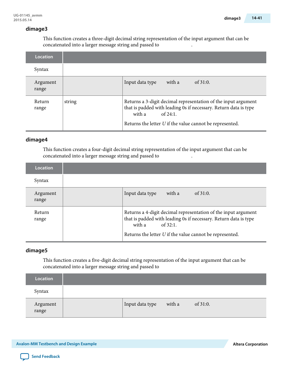 Dimage3, Dimage4, Dimage5 | Altera Arria 10 Avalon-MM User Manual | Page 191 / 212