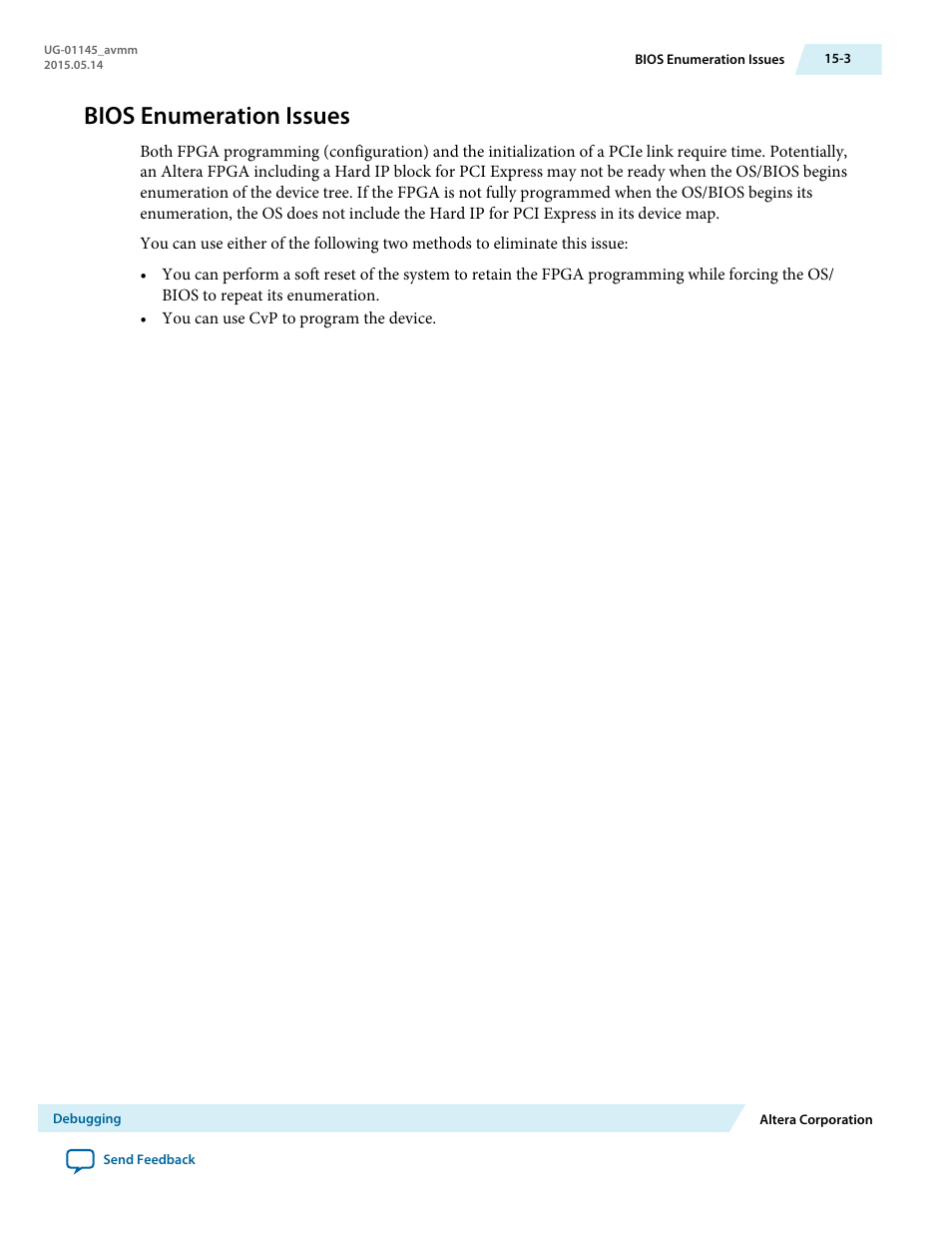 Bios enumeration issues, Bios enumeration issues -3 | Altera Arria 10 Avalon-MM User Manual | Page 203 / 212