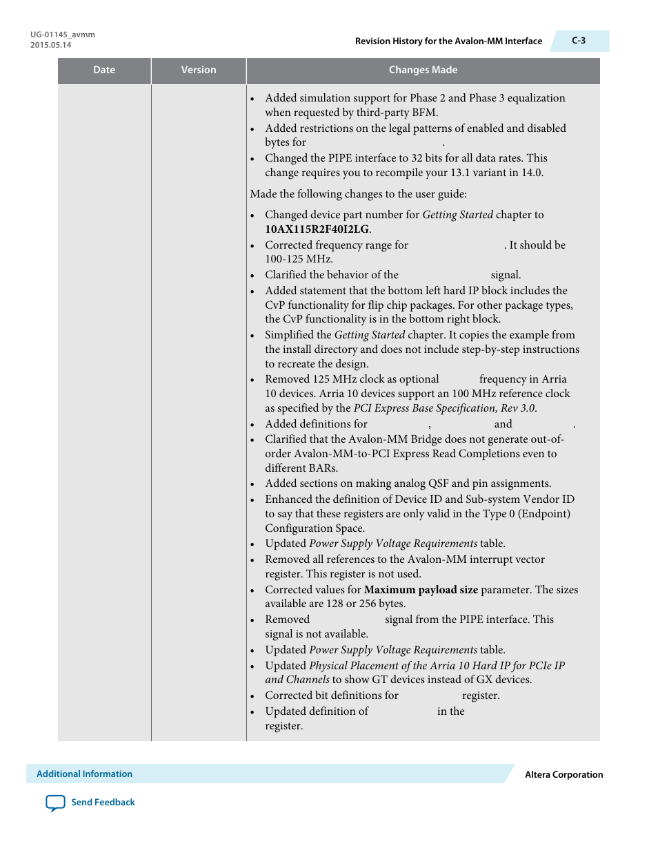 Altera Arria 10 Avalon-MM User Manual | Page 209 / 212