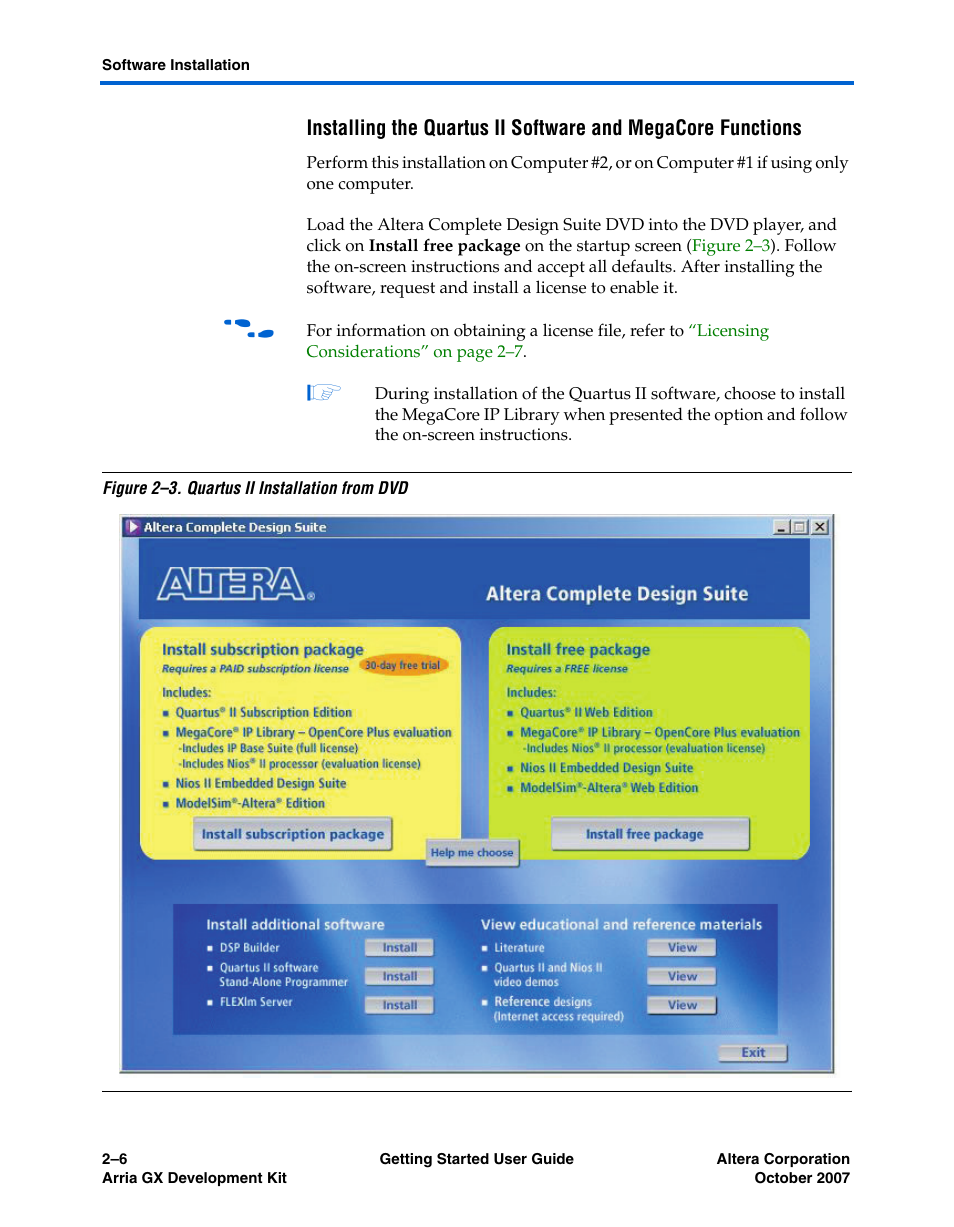 Altera Arria GX User Manual | Page 12 / 32