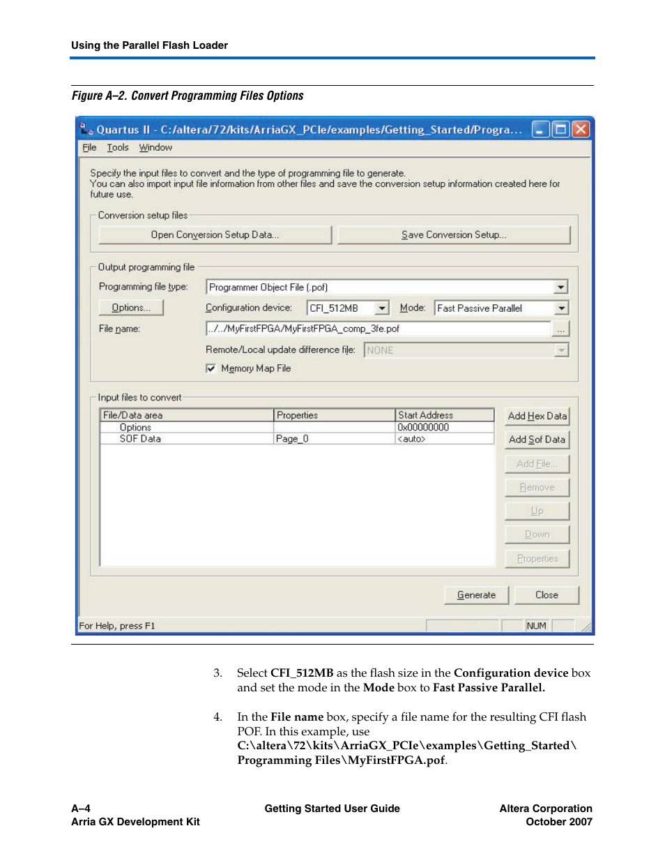 Figure a–2 | Altera Arria GX User Manual | Page 22 / 32