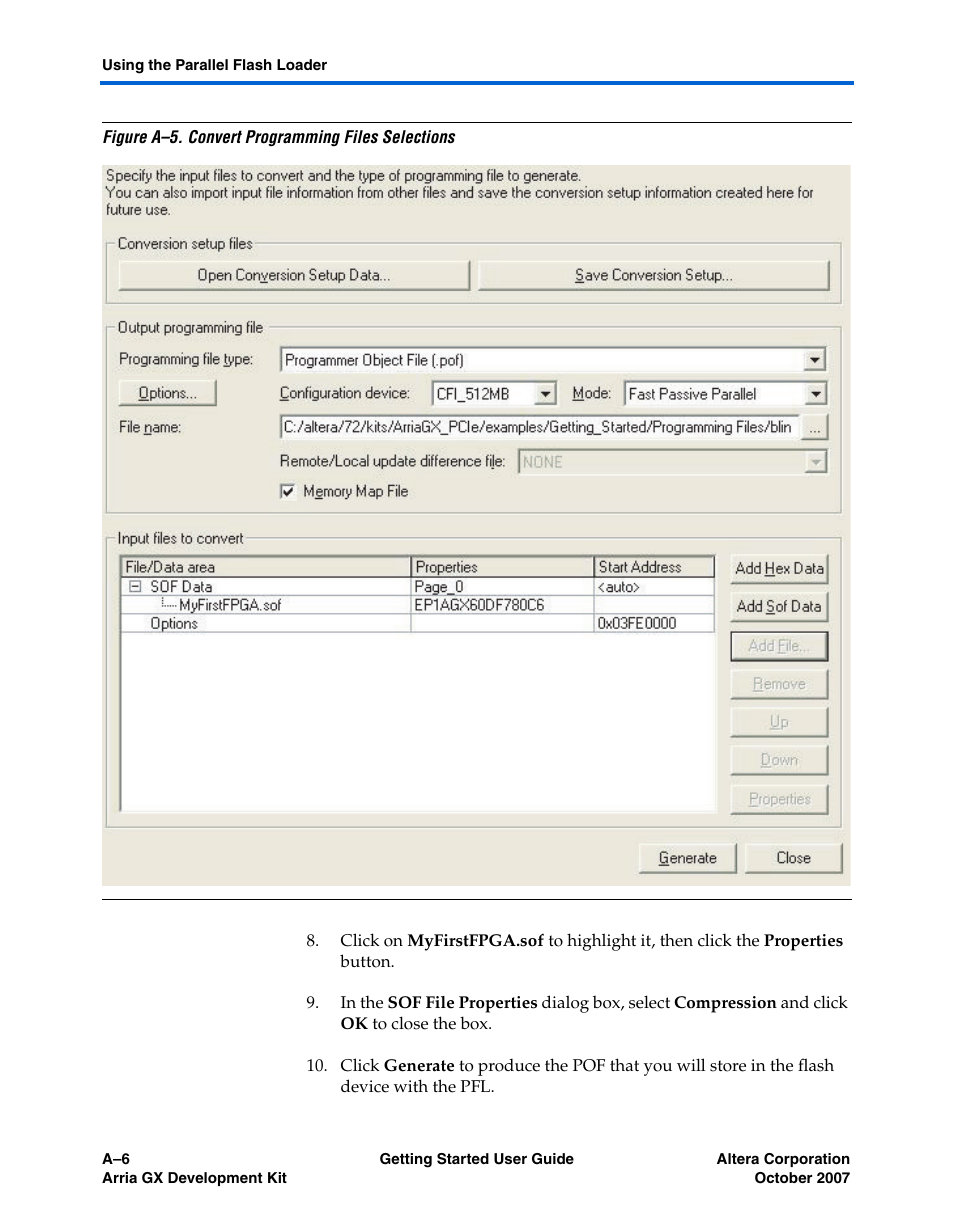 Ns shown in, Figure a–5 | Altera Arria GX User Manual | Page 24 / 32