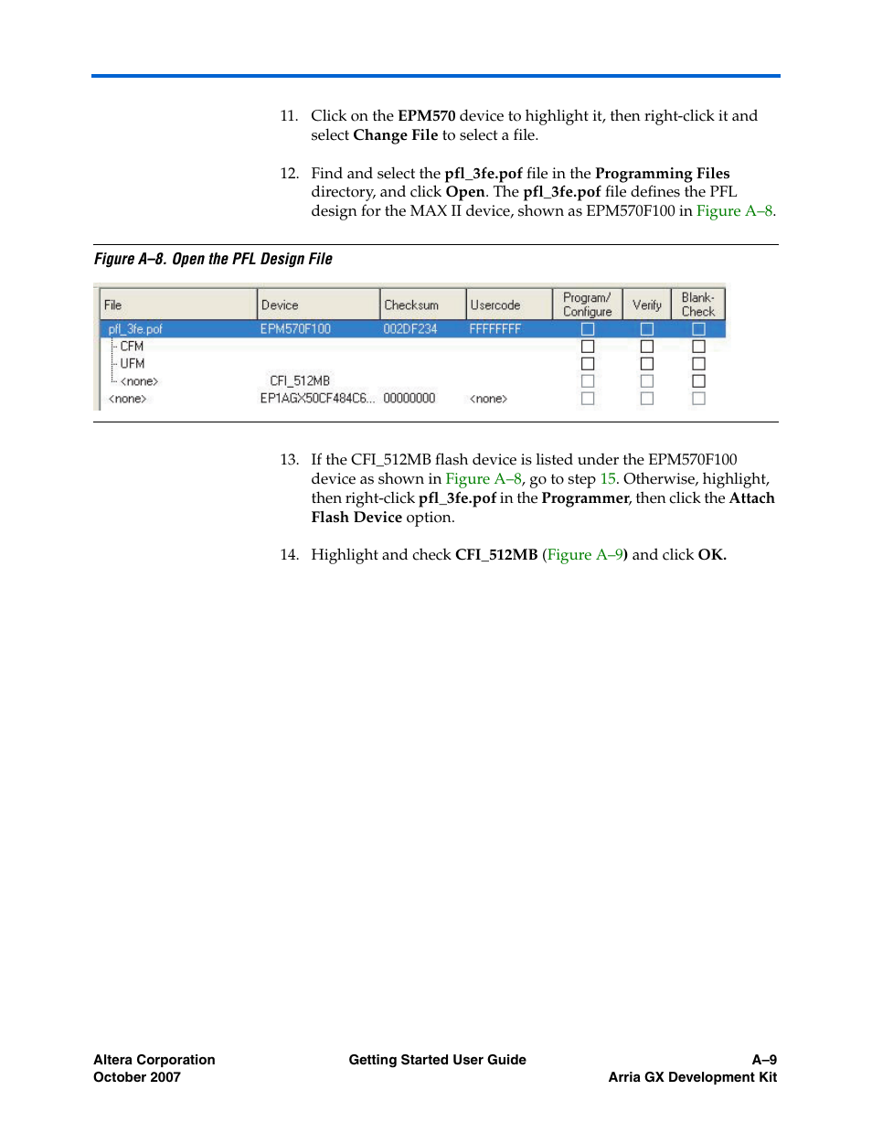 Altera Arria GX User Manual | Page 27 / 32