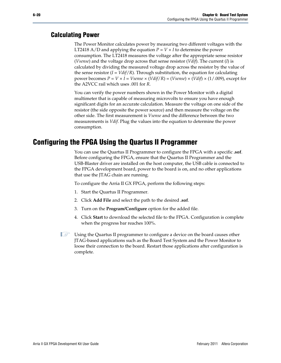 Calculating power, Calculating power –20 | Altera Arria II GX FPGA User Manual | Page 40 / 48