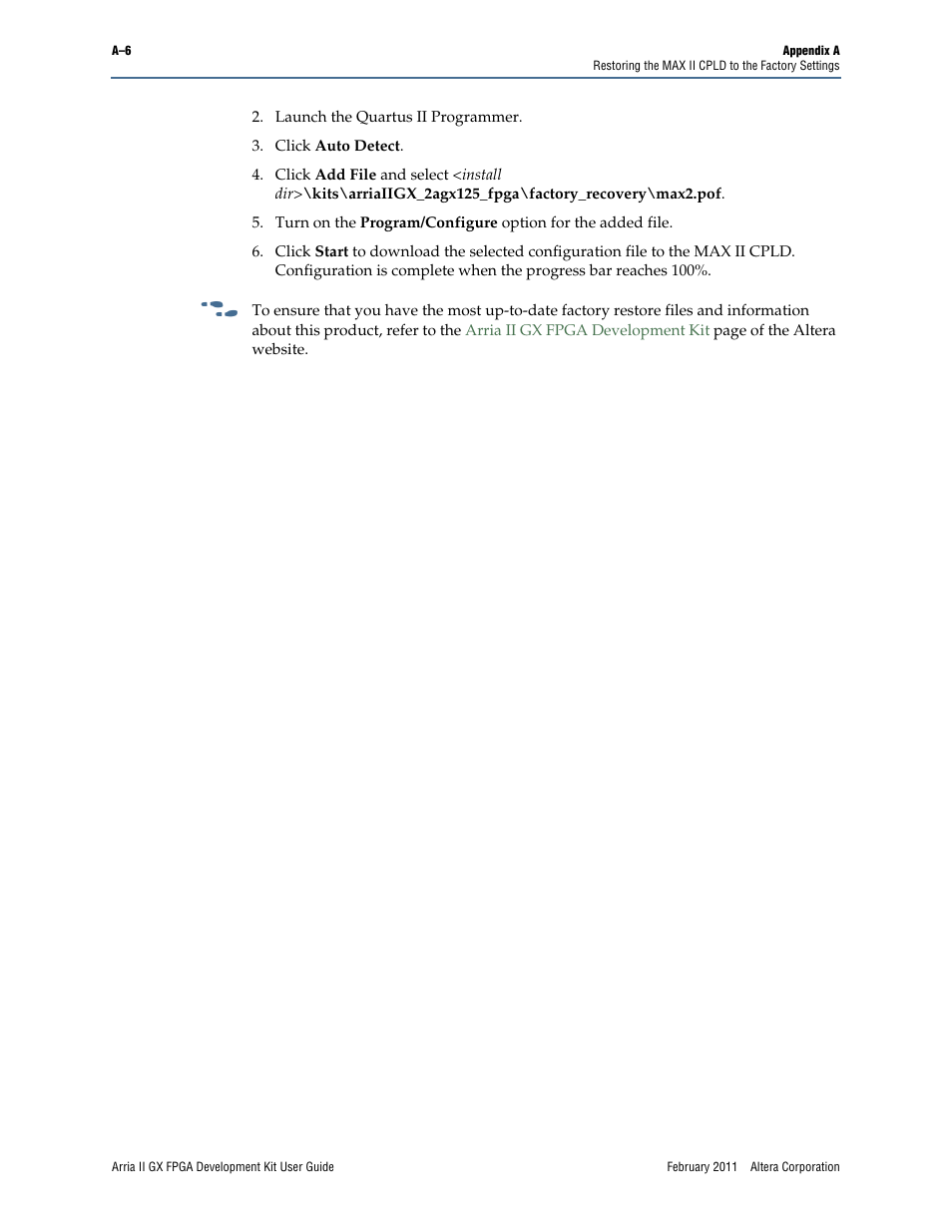 Altera Arria II GX FPGA User Manual | Page 46 / 48
