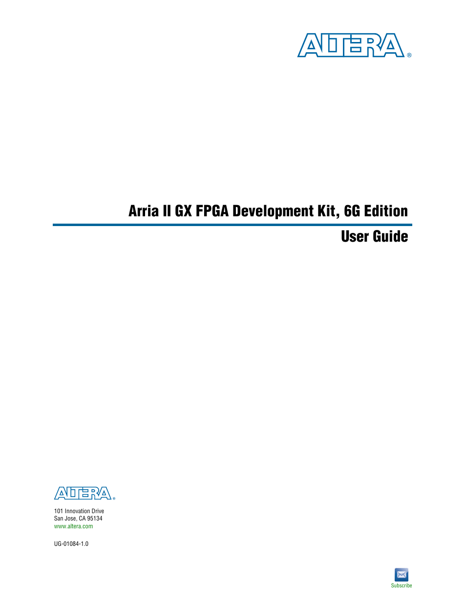 Altera Arria II GX FPGA User Manual | 48 pages