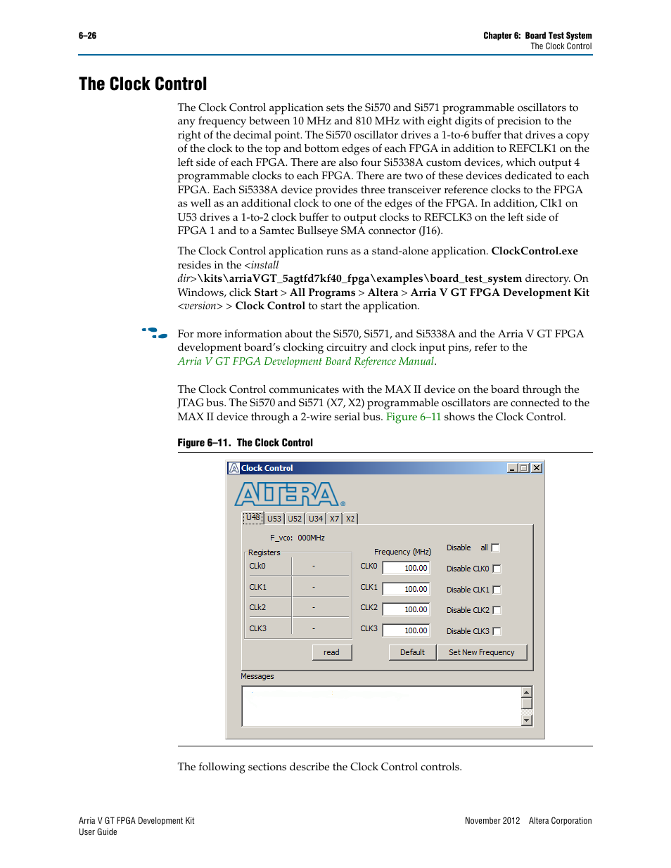 The clock control, The clock control –26 | Altera Arria V GT FPGA User Manual | Page 48 / 58