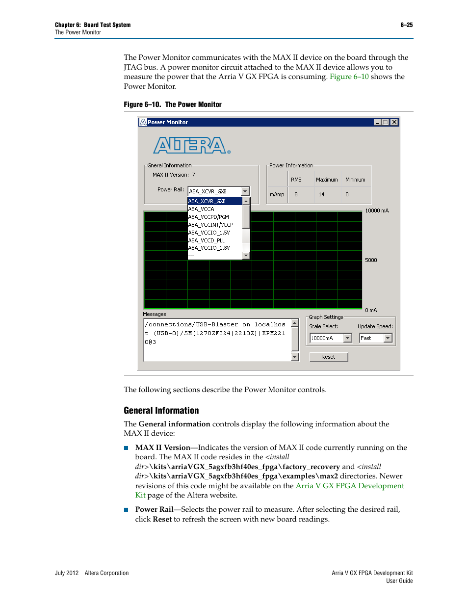 General information, General information –25 | Altera Arria V GX FPGA User Manual | Page 47 / 60