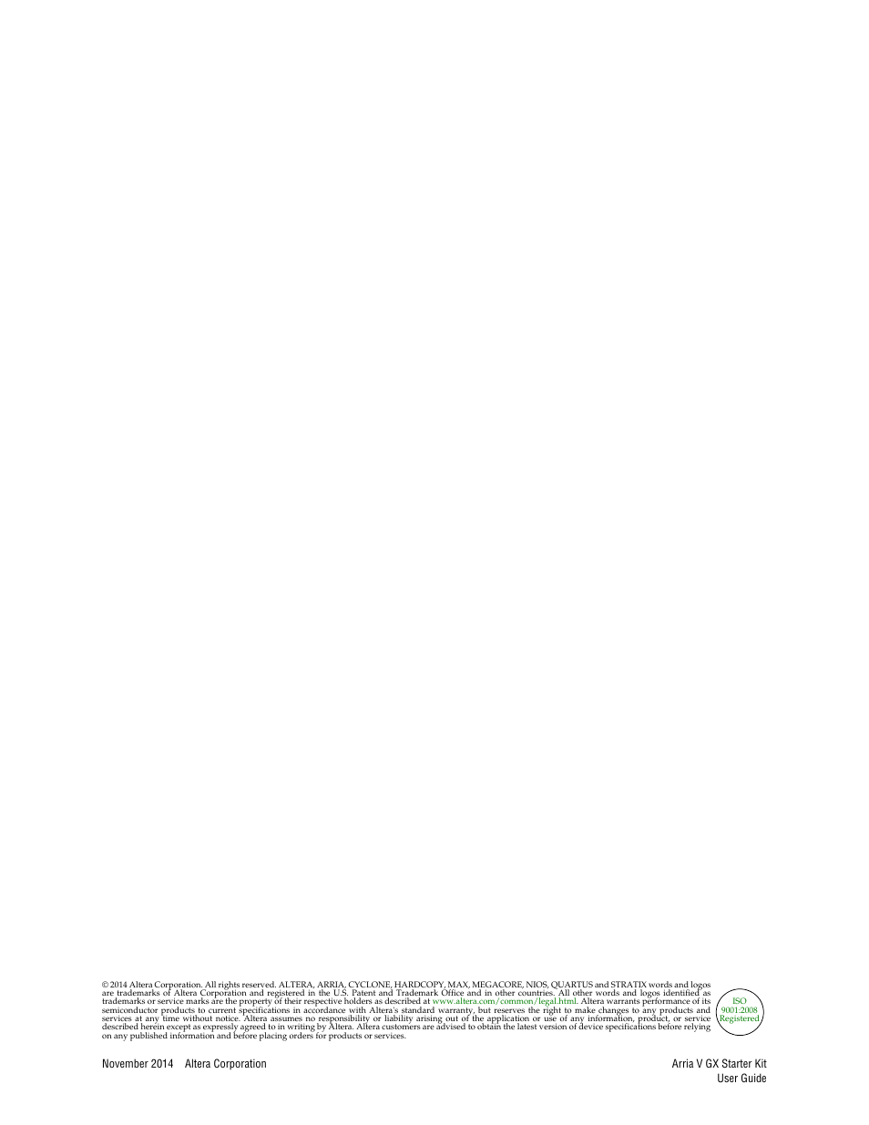 Altera Arria V GX User Manual | Page 2 / 52