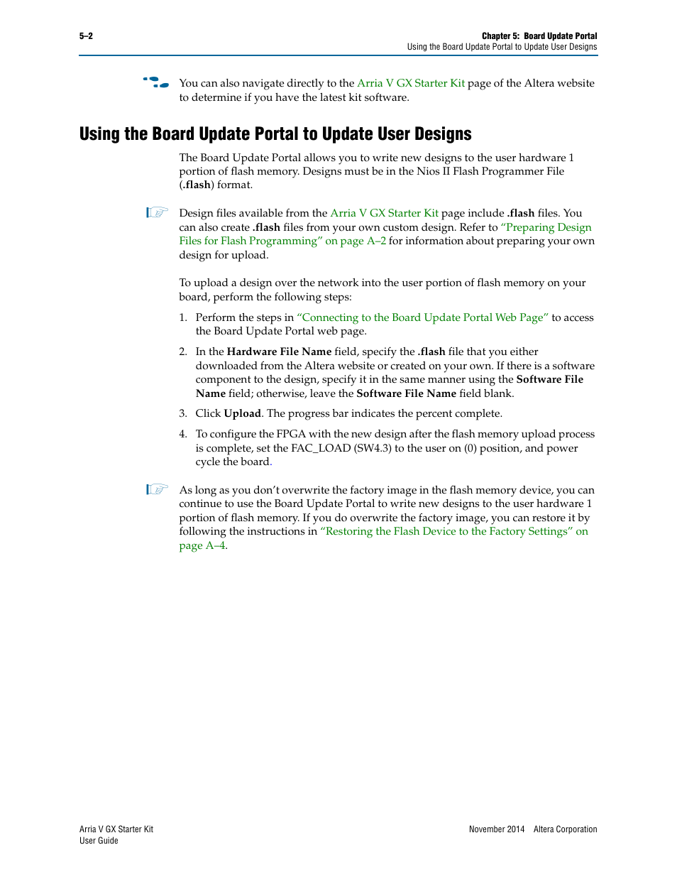Altera Arria V GX User Manual | Page 22 / 52