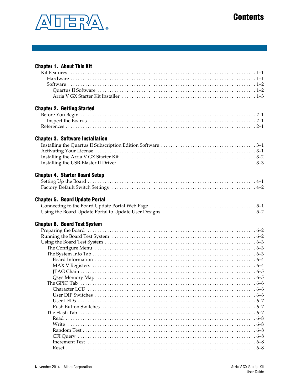 Altera Arria V GX User Manual | Page 3 / 52