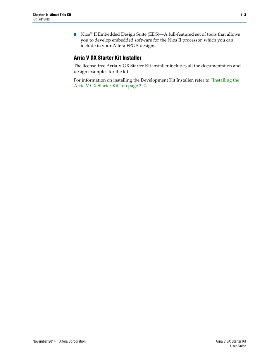 Arria v gx starter kit installer, Arria v gx starter kit installer –3 | Altera Arria V GX User Manual | Page 9 / 52