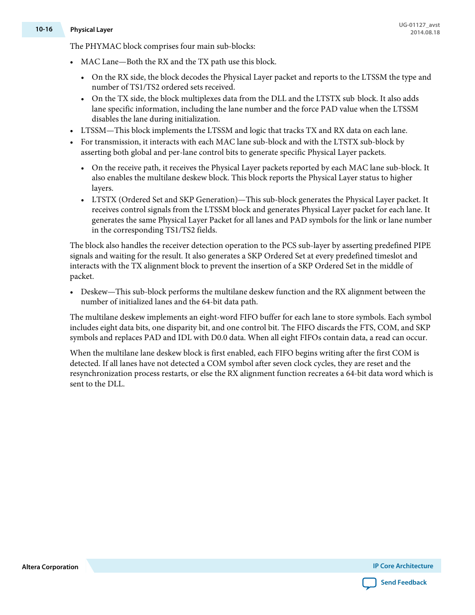 Altera Arria V GZ Avalon-ST User Manual | Page 176 / 286