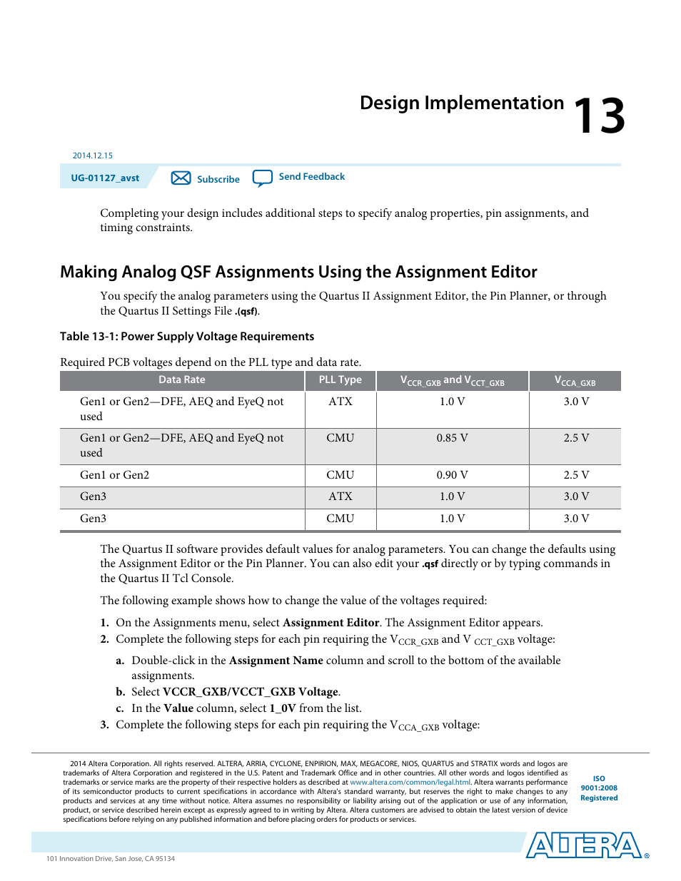 Design implementation | Altera Arria V GZ Avalon-ST User Manual | Page 192 / 286