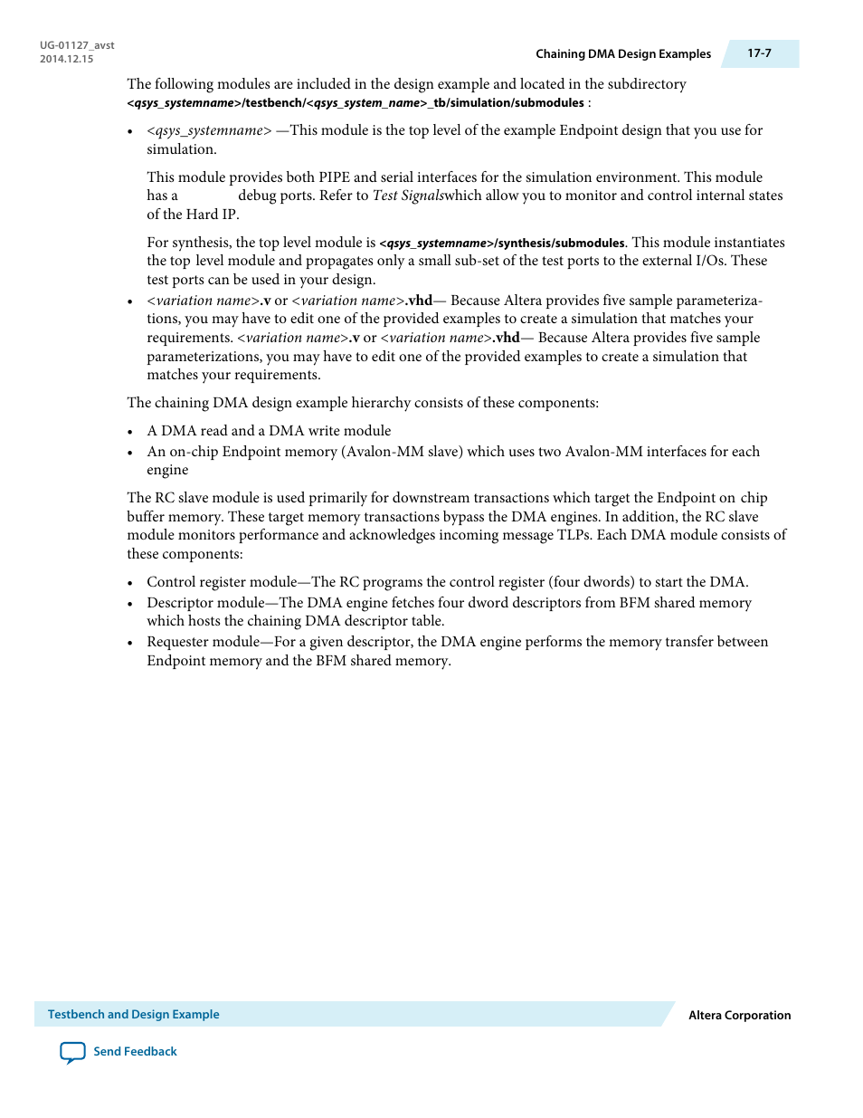 Altera Arria V GZ Avalon-ST User Manual | Page 211 / 286