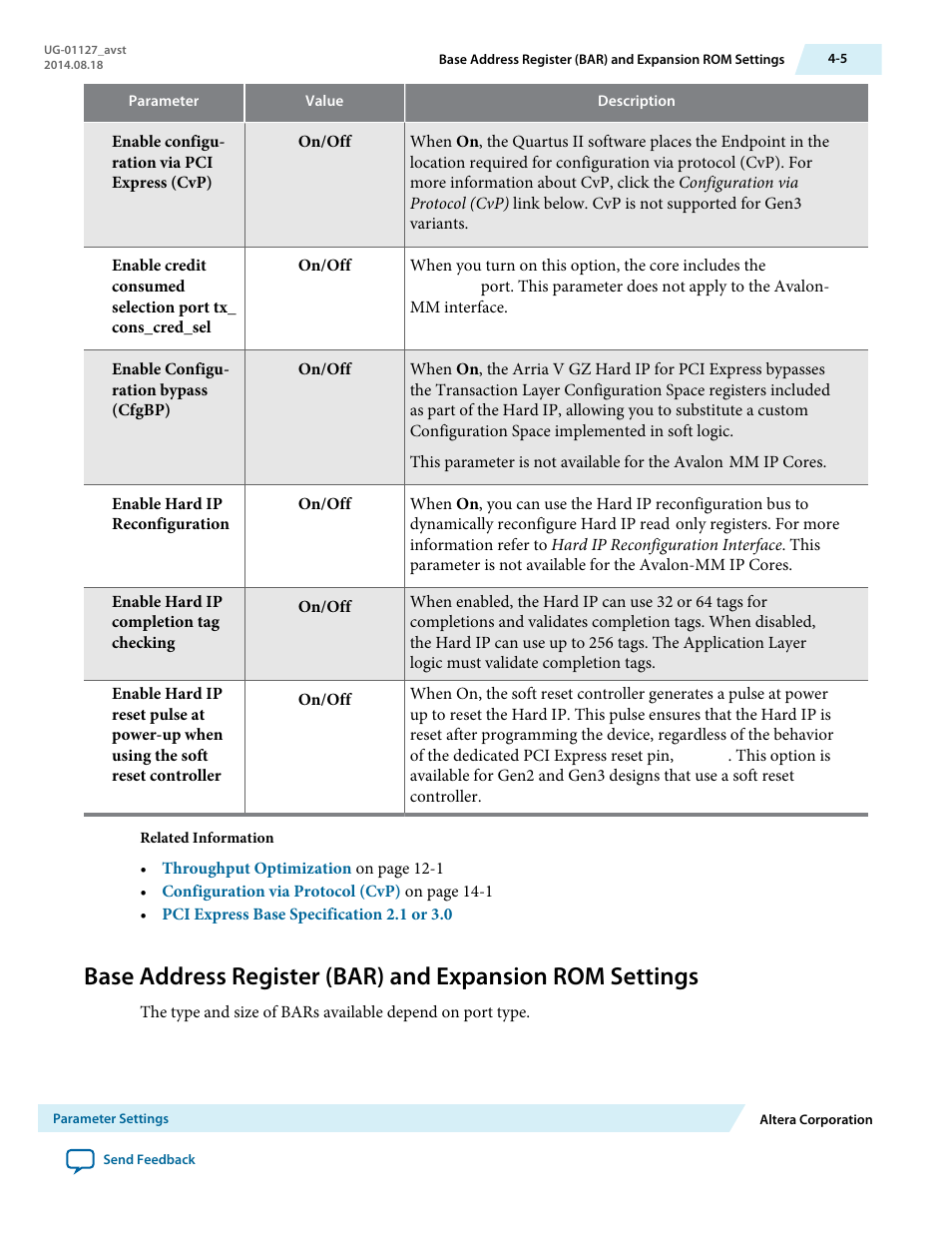 Altera Arria V GZ Avalon-ST User Manual | Page 42 / 286