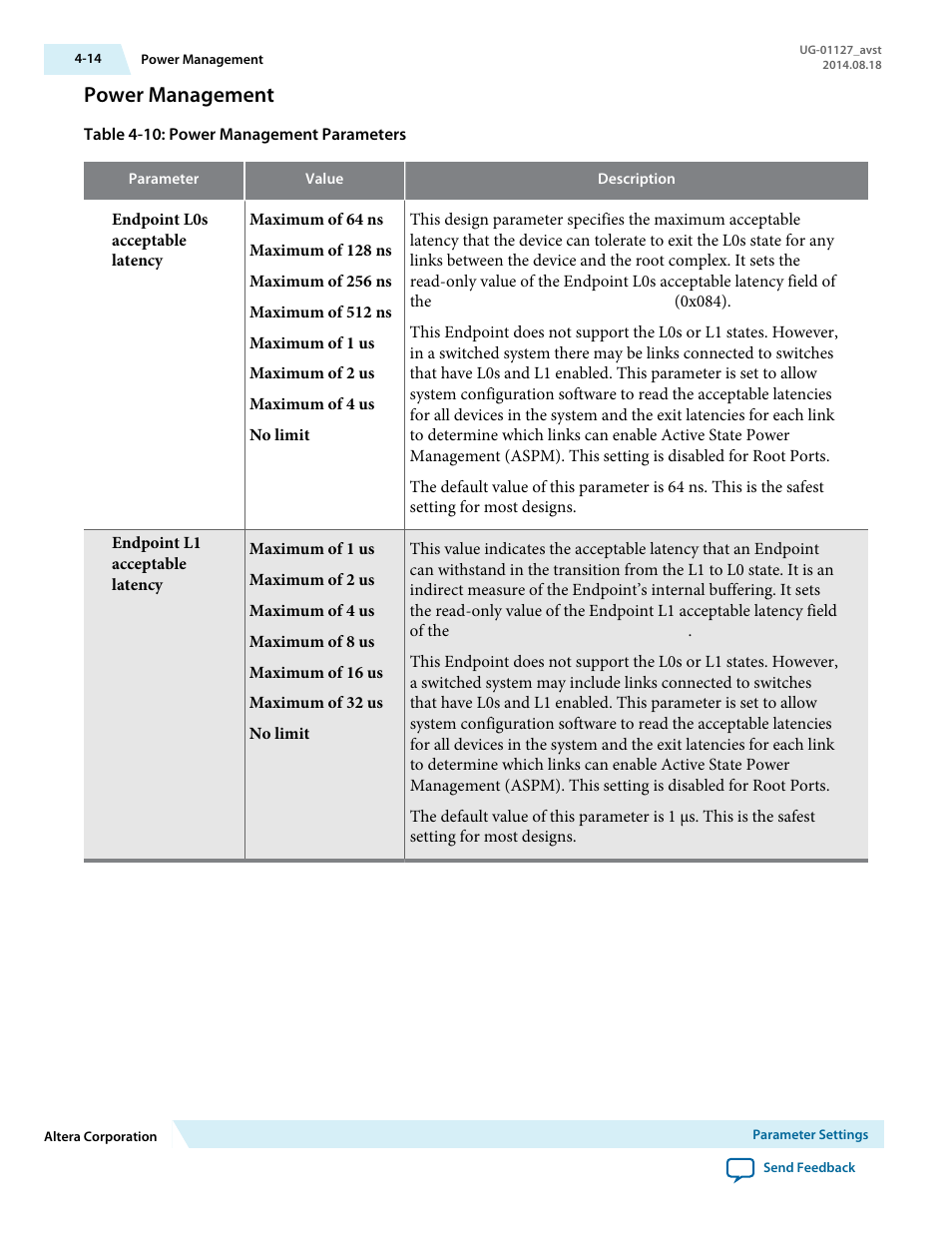 Power management | Altera Arria V GZ Avalon-ST User Manual | Page 51 / 286