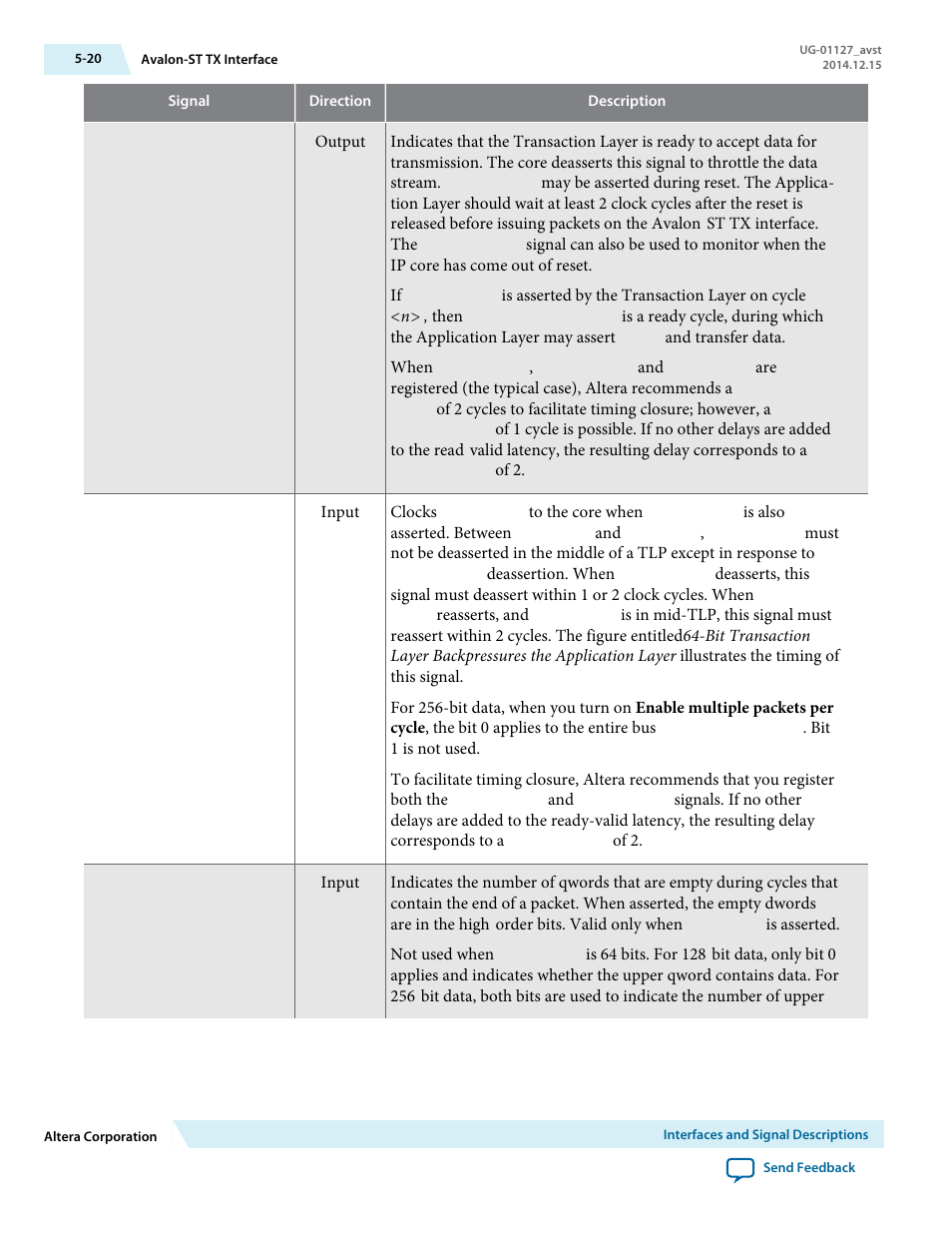 Altera Arria V GZ Avalon-ST User Manual | Page 72 / 286