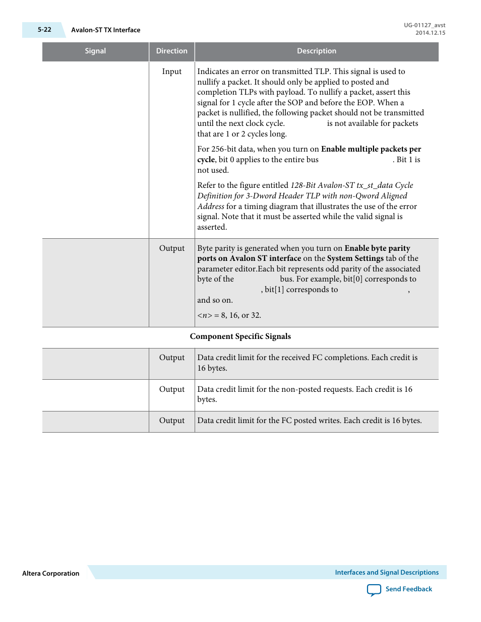 Altera Arria V GZ Avalon-ST User Manual | Page 74 / 286