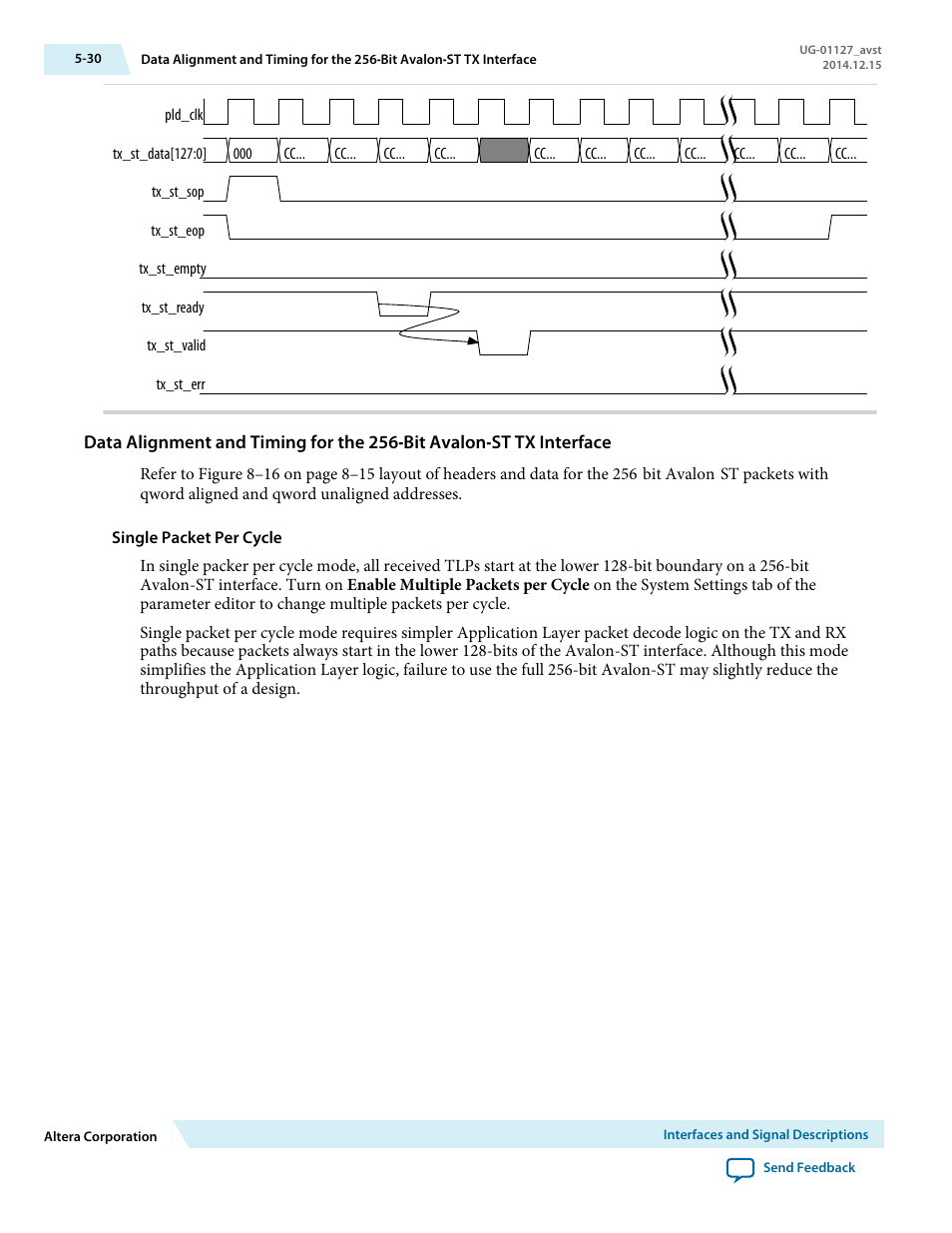 Altera Arria V GZ Avalon-ST User Manual | Page 82 / 286