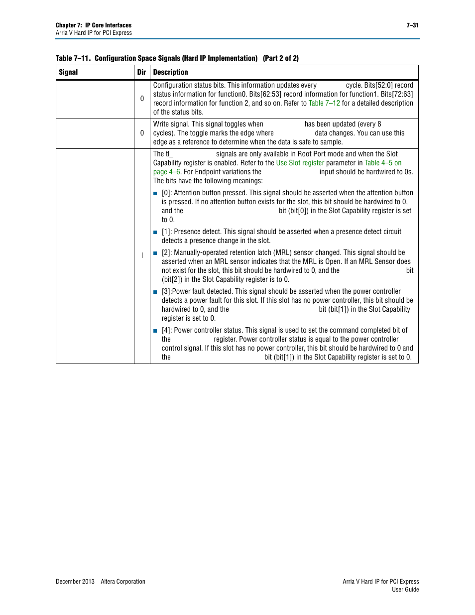 Altera Arria V Hard IP for PCI Express User Manual | Page 129 / 288