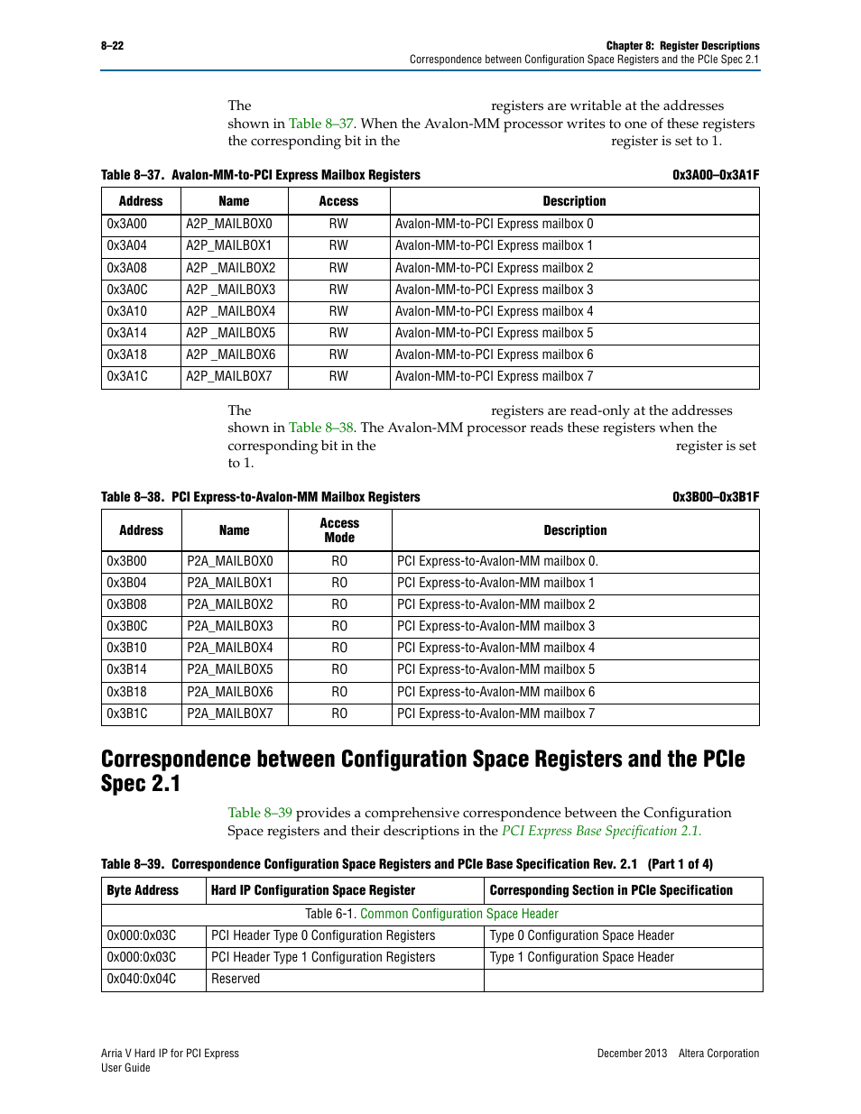 Efer to | Altera Arria V Hard IP for PCI Express User Manual | Page 176 / 288