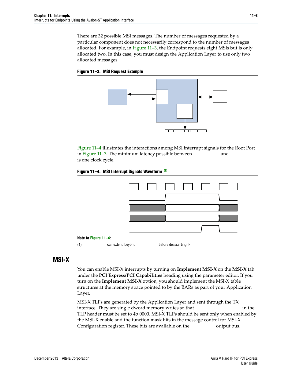 Msi-x, Msi-x –3 | Altera Arria V Hard IP for PCI Express User Manual | Page 197 / 288