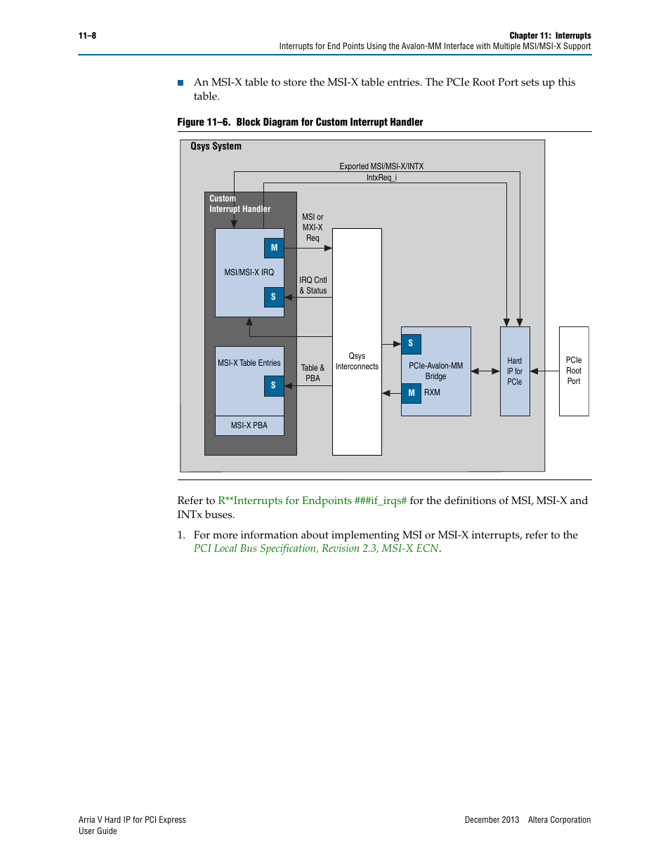 Altera Arria V Hard IP for PCI Express User Manual | Page 202 / 288