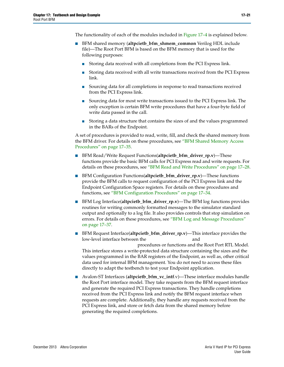 Altera Arria V Hard IP for PCI Express User Manual | Page 243 / 288