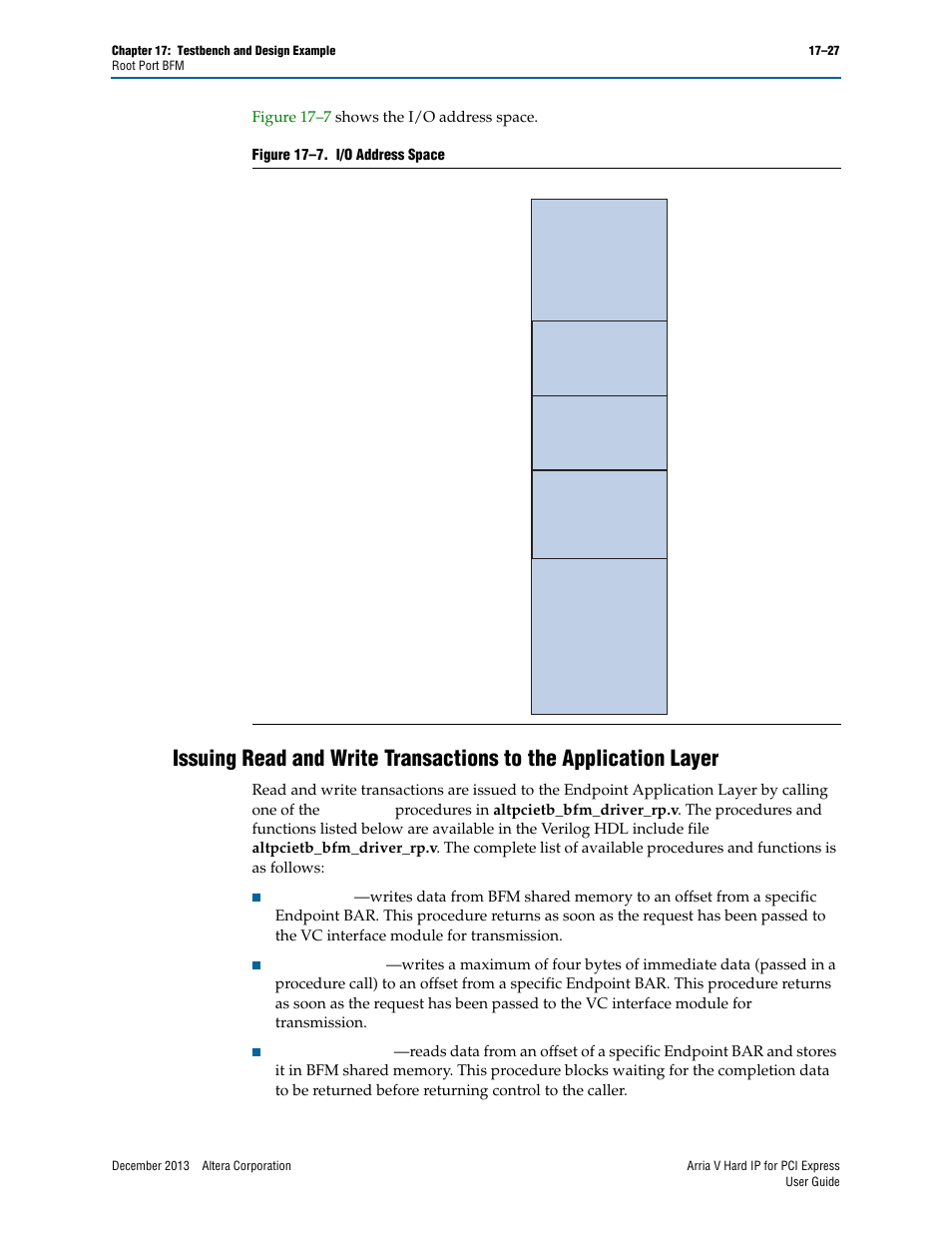 Altera Arria V Hard IP for PCI Express User Manual | Page 249 / 288