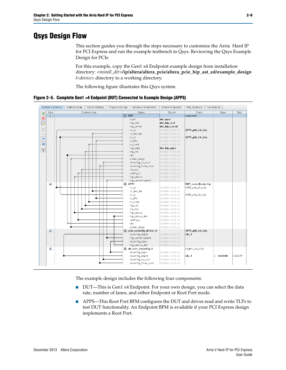 Qsys design flow, Qsys design flow –9 | Altera Arria V Hard IP for PCI Express User Manual | Page 25 / 288