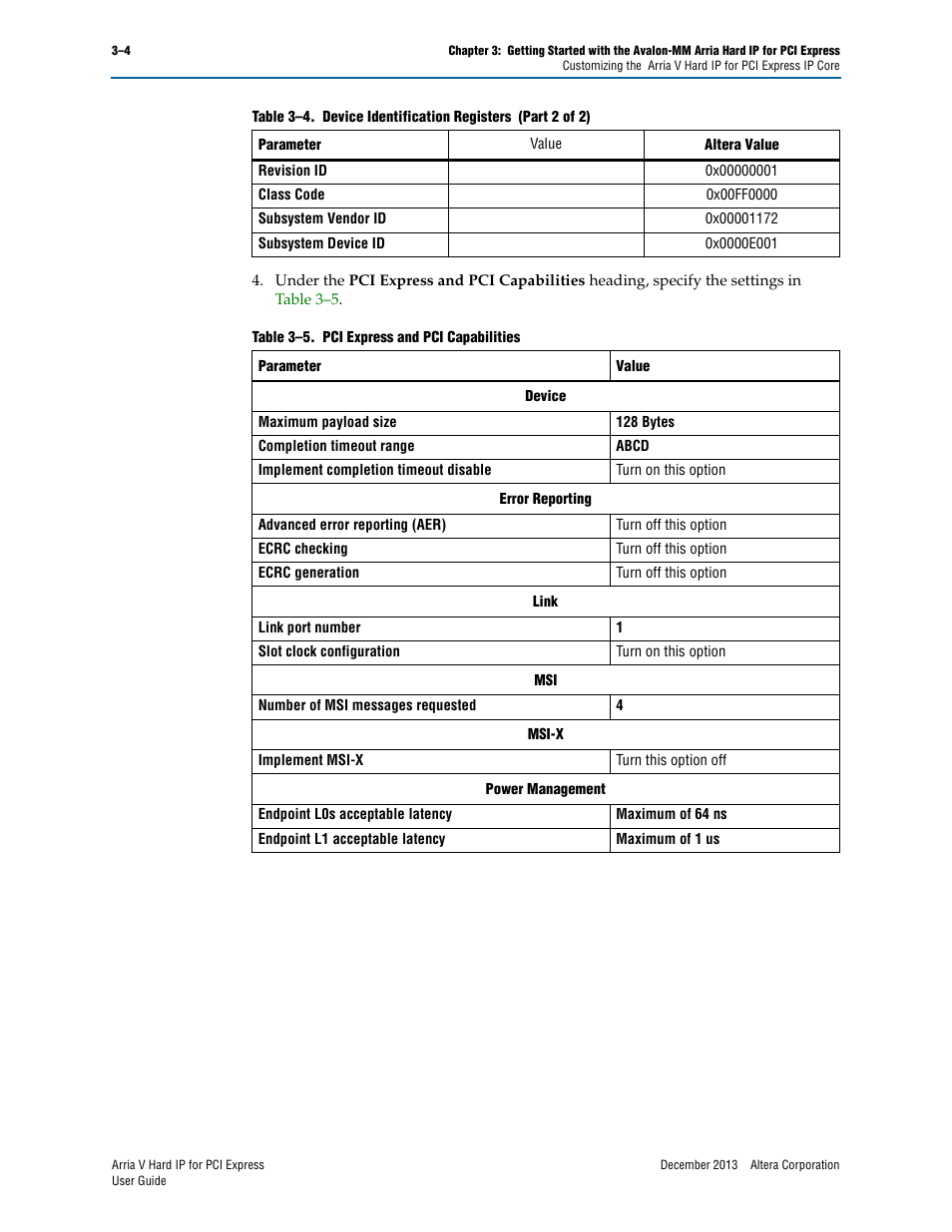Altera Arria V Hard IP for PCI Express User Manual | Page 38 / 288