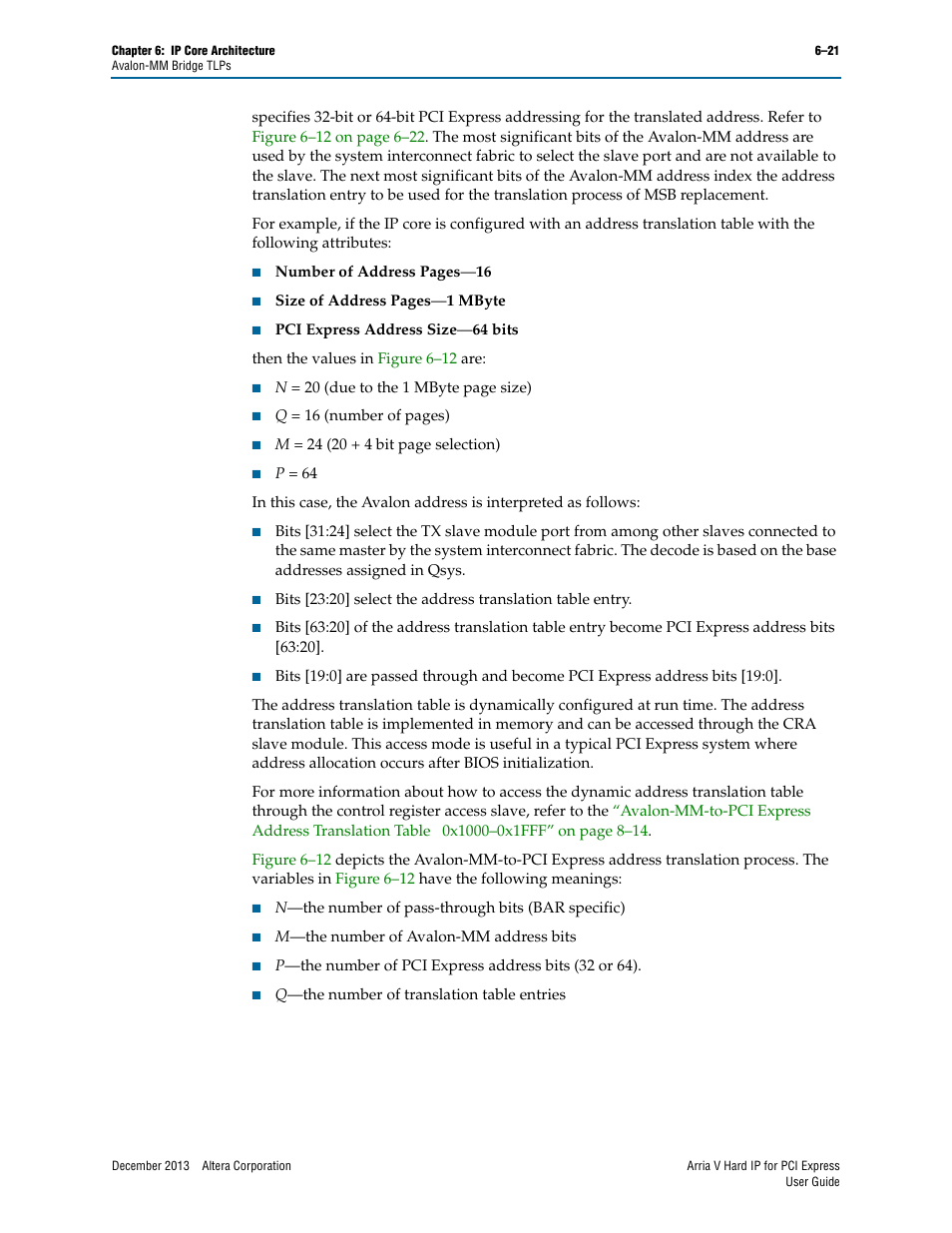 Altera Arria V Hard IP for PCI Express User Manual | Page 95 / 288