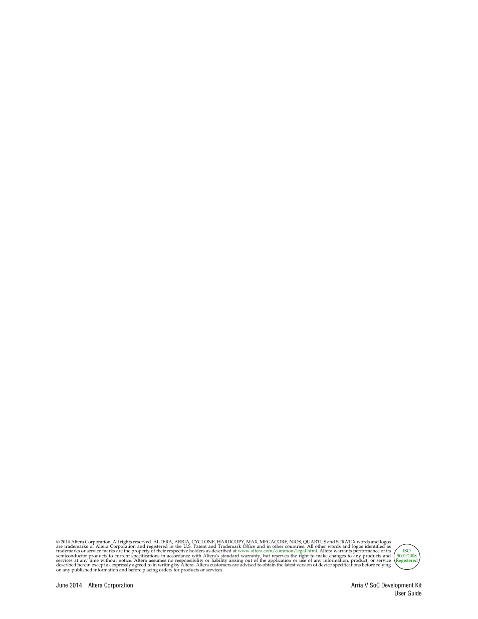 Altera Arria V SoC User Manual | Page 2 / 46