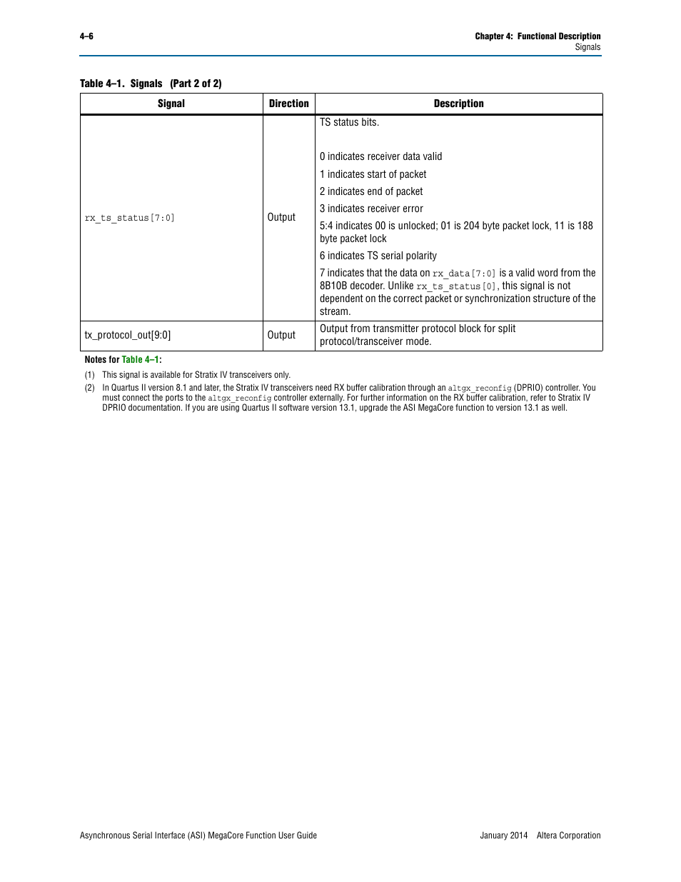 Altera ASI MegaCore Function User Manual | Page 21 / 27