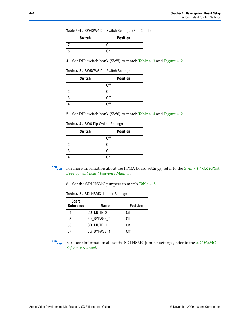 Altera Audio Video Development Kit, Stratix IV GX Edition User Manual | Page 20 / 58