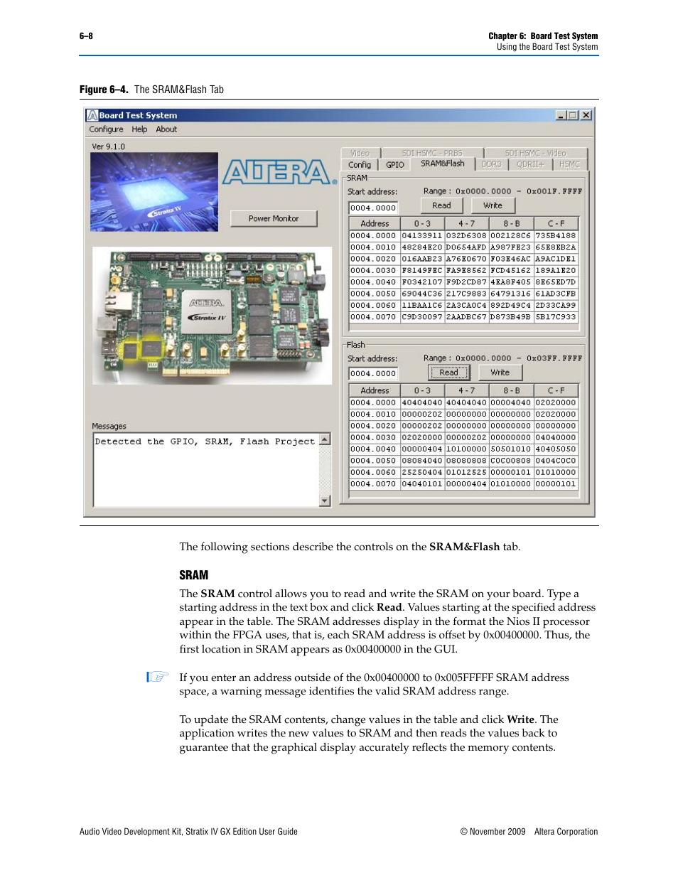 Altera Audio Video Development Kit, Stratix IV GX Edition User Manual | Page 30 / 58