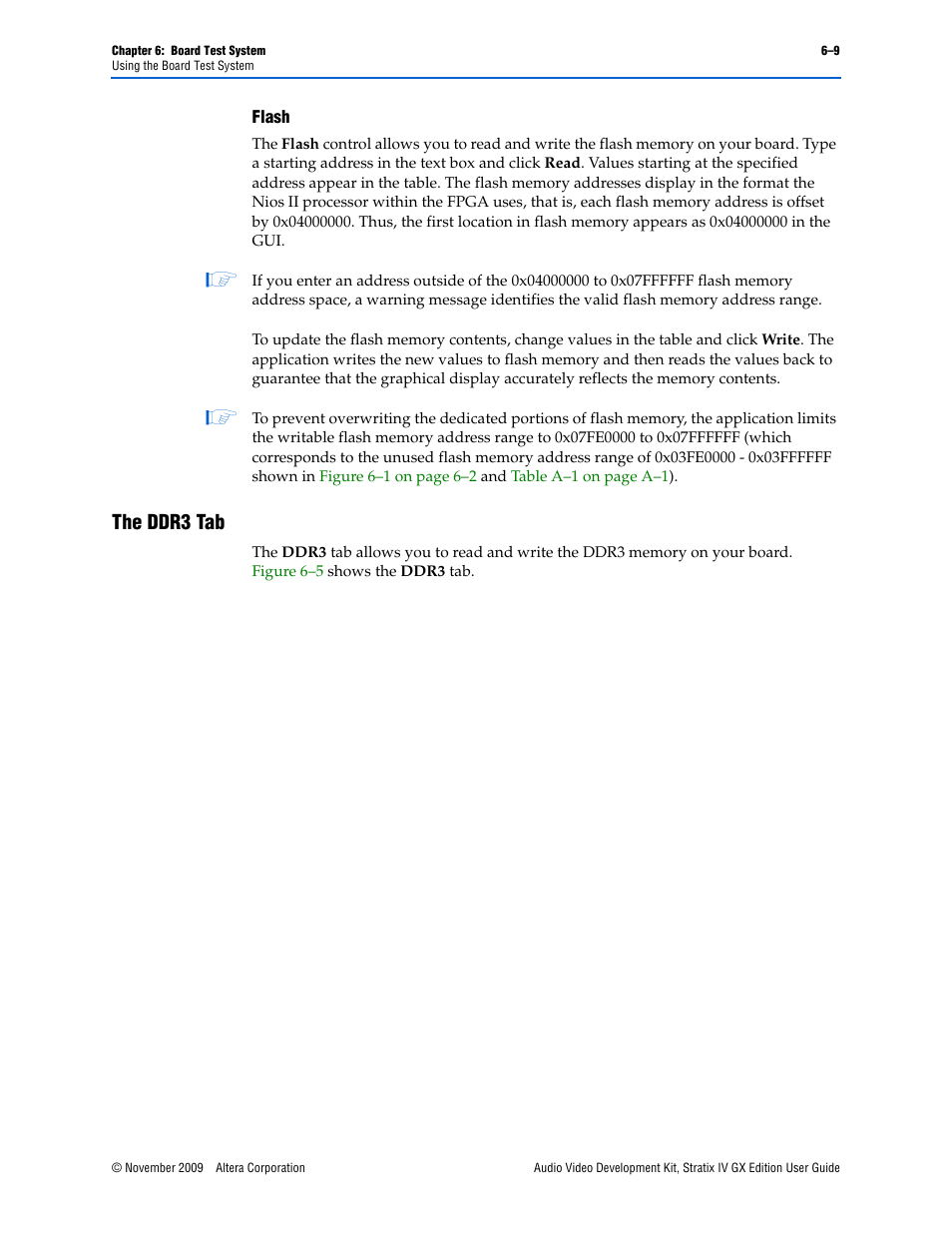 The ddr3 tab | Altera Audio Video Development Kit, Stratix IV GX Edition User Manual | Page 31 / 58