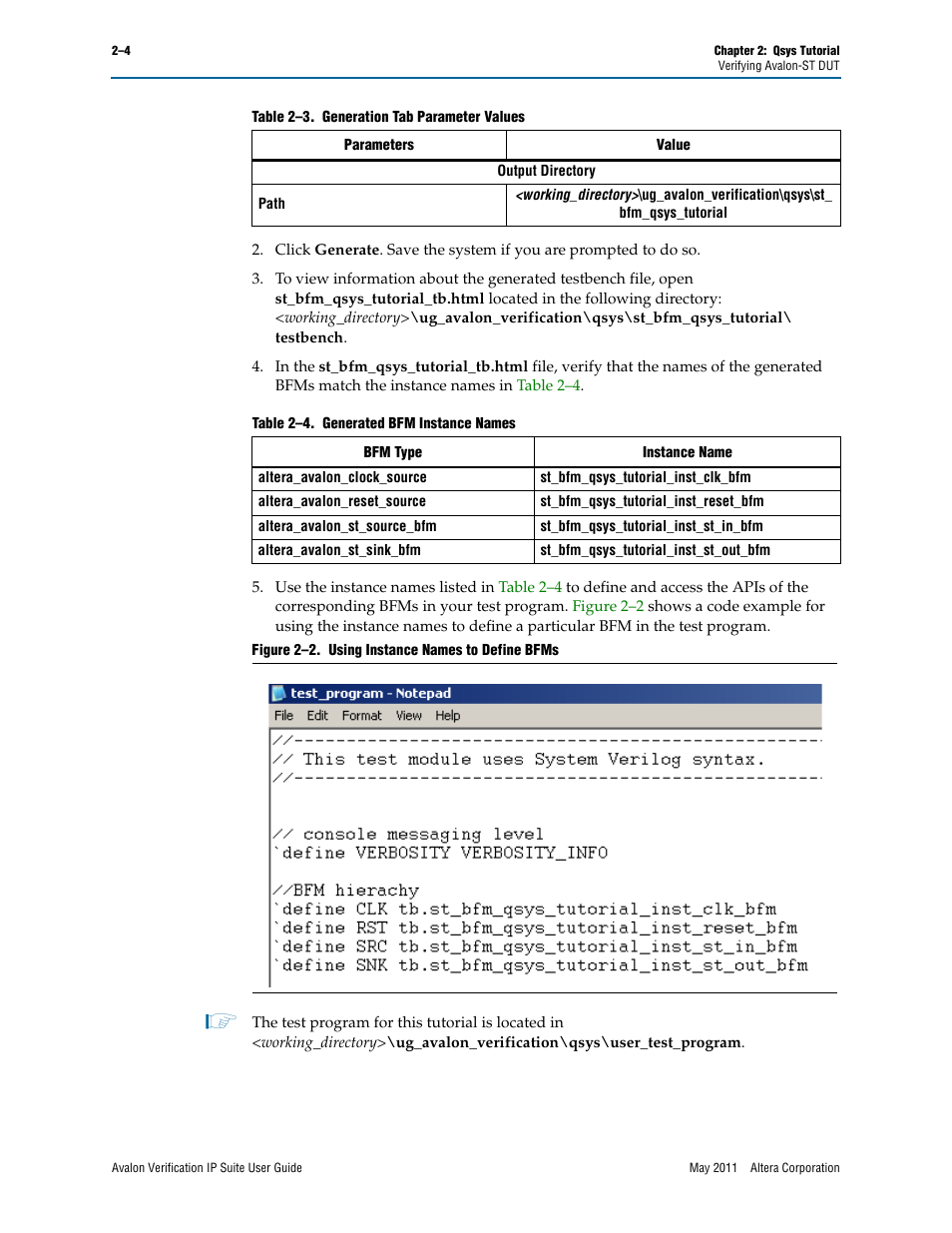 Altera Avalon Verification IP Suite User Manual | Page 171 / 178