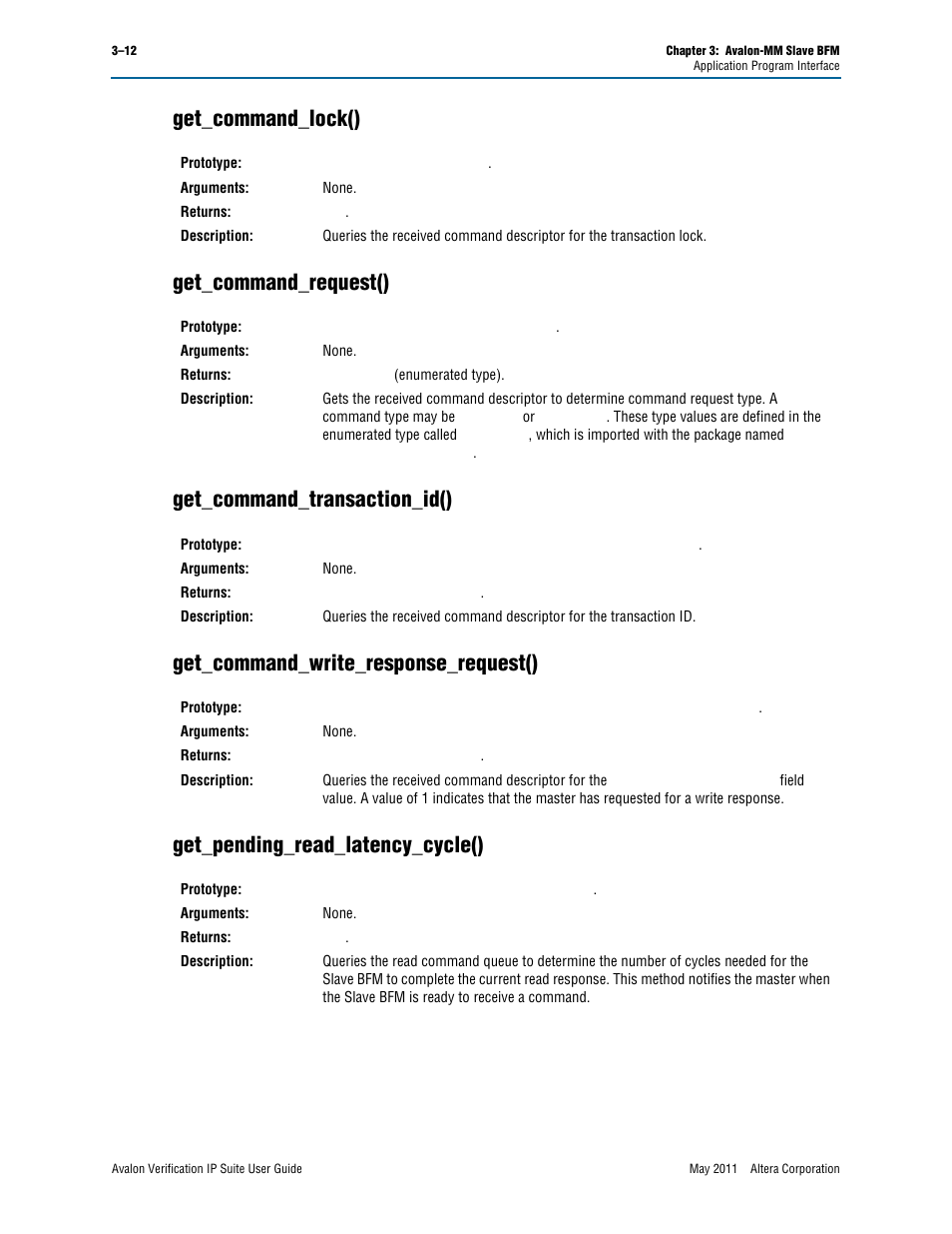 Get_command_lock(), Get_command_request(), Get_command_transaction_id() | Get_command_write_response_request(), Get_pending_read_latency_cycle() | Altera Avalon Verification IP Suite User Manual | Page 55 / 178