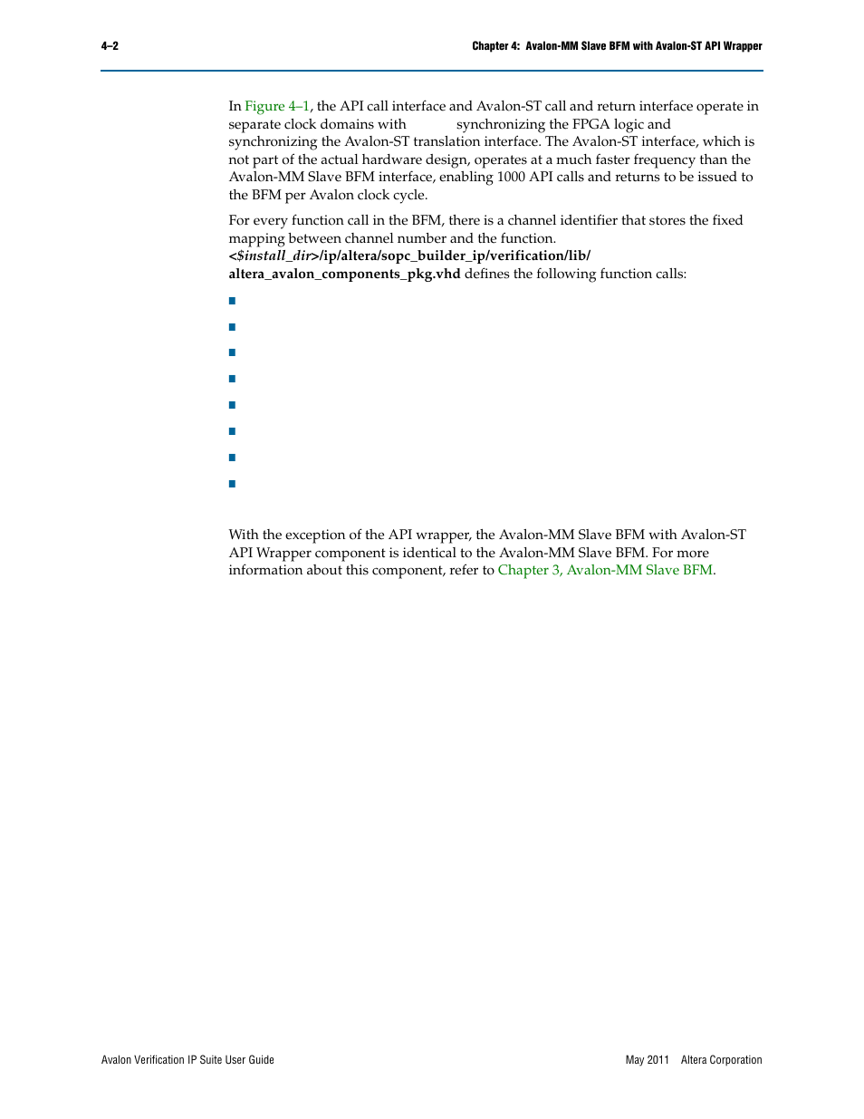 Altera Avalon Verification IP Suite User Manual | Page 63 / 178