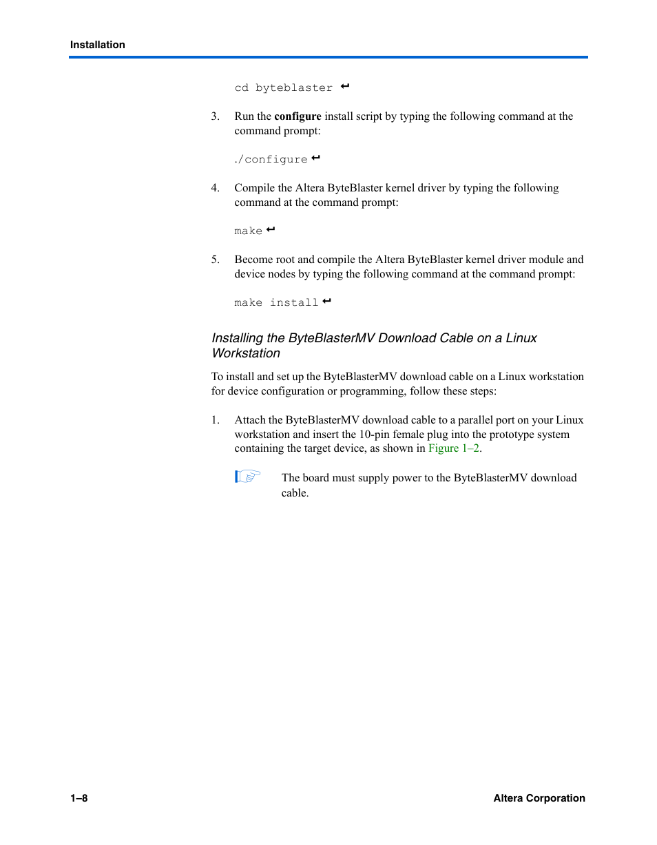 Altera ByteBlasterMV User Manual | Page 16 / 26