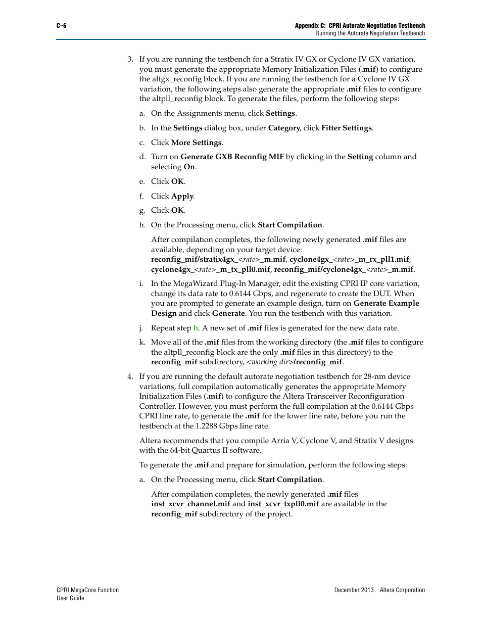 Altera CPRI IP Core User Manual | Page 168 / 220