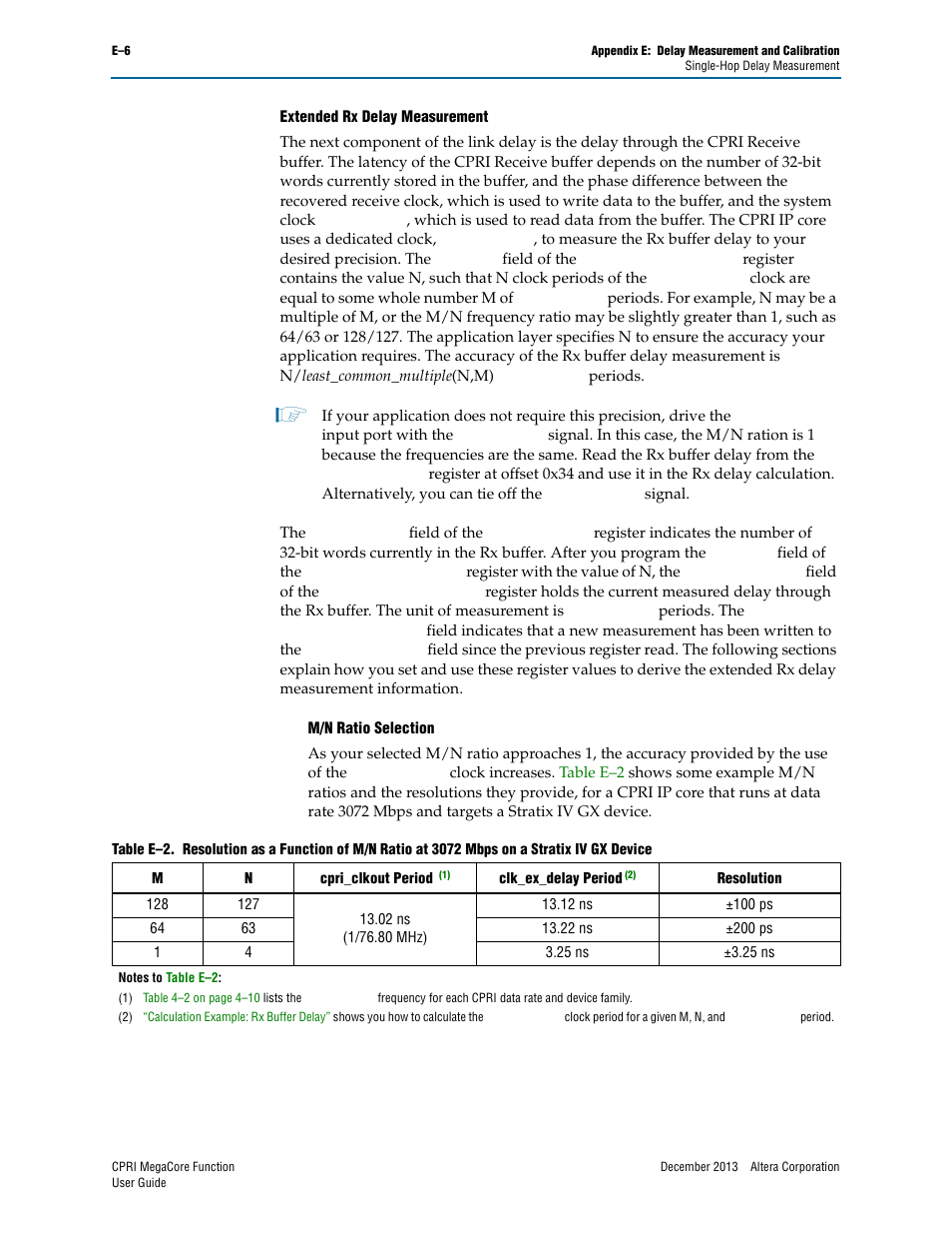 Extended rx delay measurement | Altera CPRI IP Core User Manual | Page 184 / 220