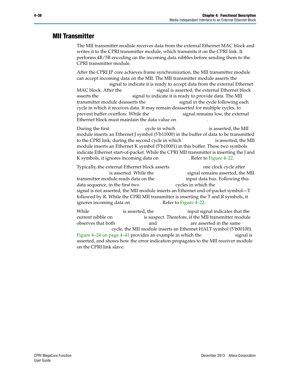 Mii transmitter, Mii transmitter –38 | Altera CPRI IP Core User Manual | Page 70 / 220