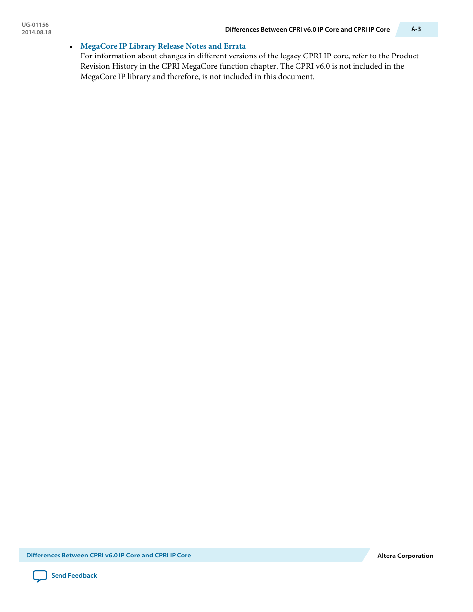 Altera CPRI v6.0 MegaCore Function User Manual | Page 112 / 115