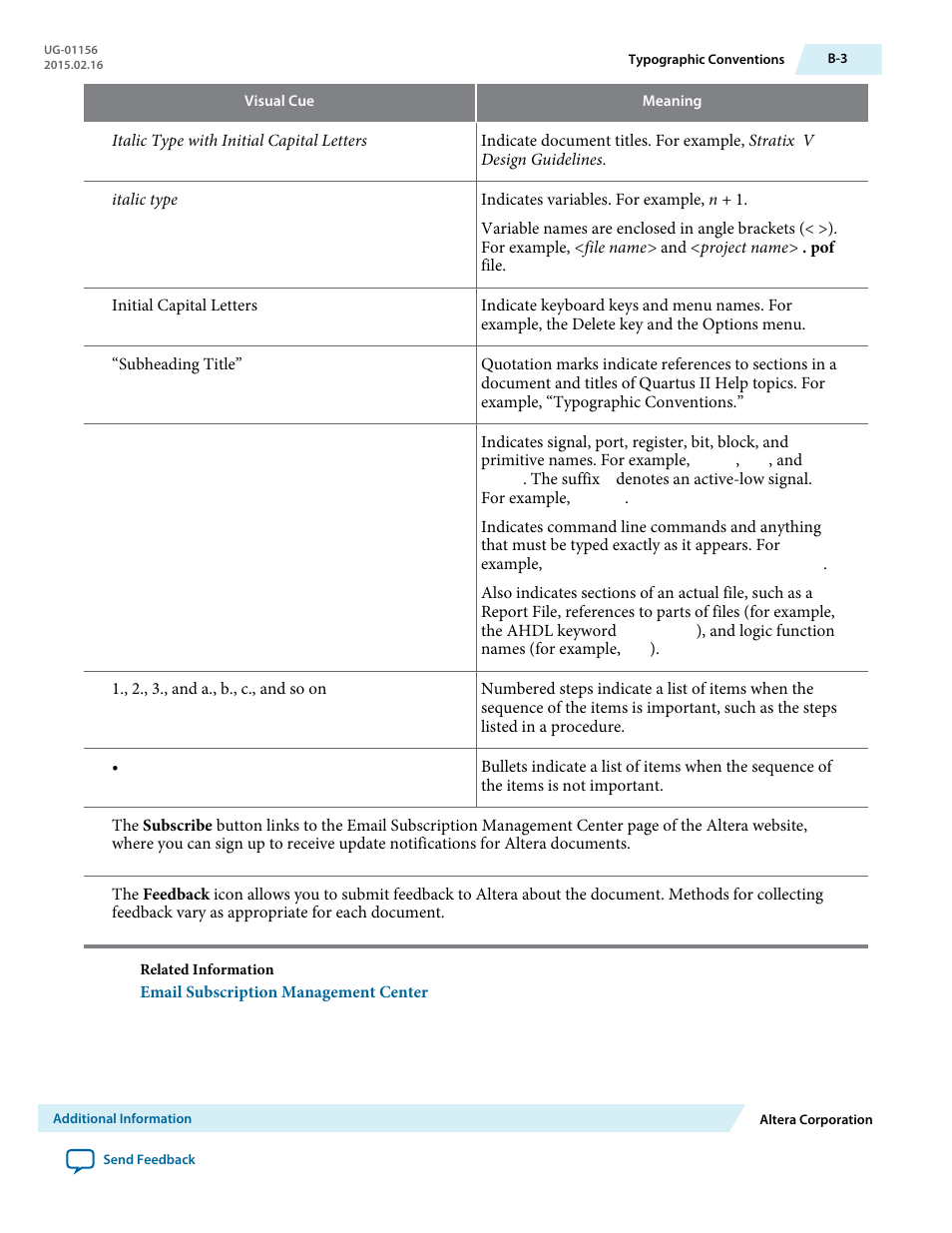 Altera CPRI v6.0 MegaCore Function User Manual | Page 115 / 115