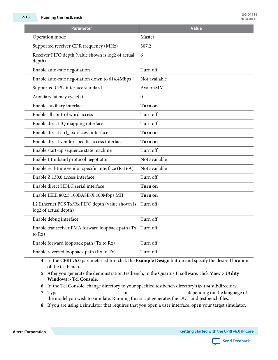 Altera CPRI v6.0 MegaCore Function User Manual | Page 29 / 115