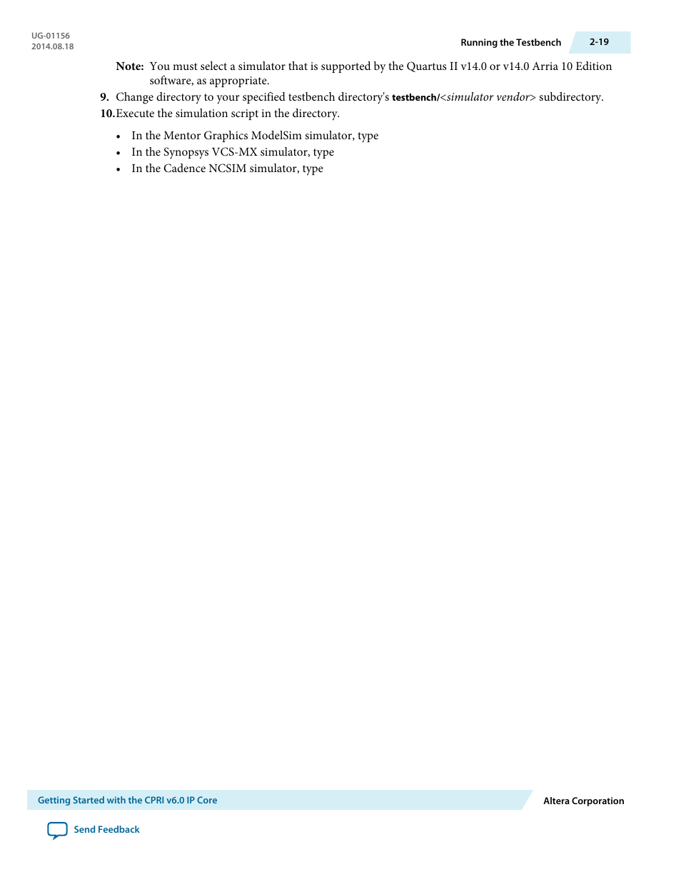 Altera CPRI v6.0 MegaCore Function User Manual | Page 30 / 115